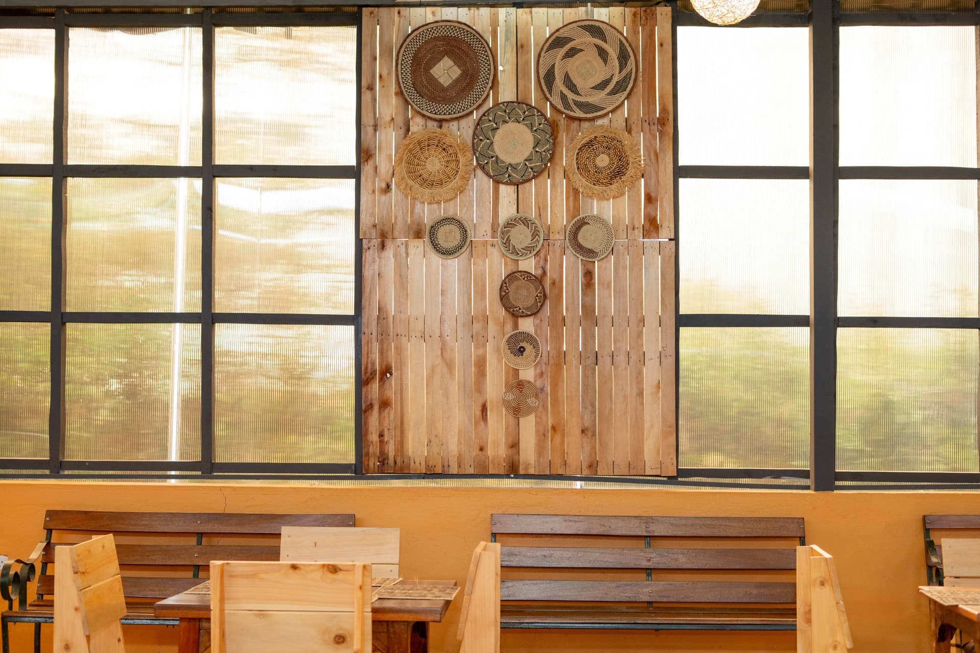 Spacious Pavilion interior for meetings and events at Tongue Tang Meadows