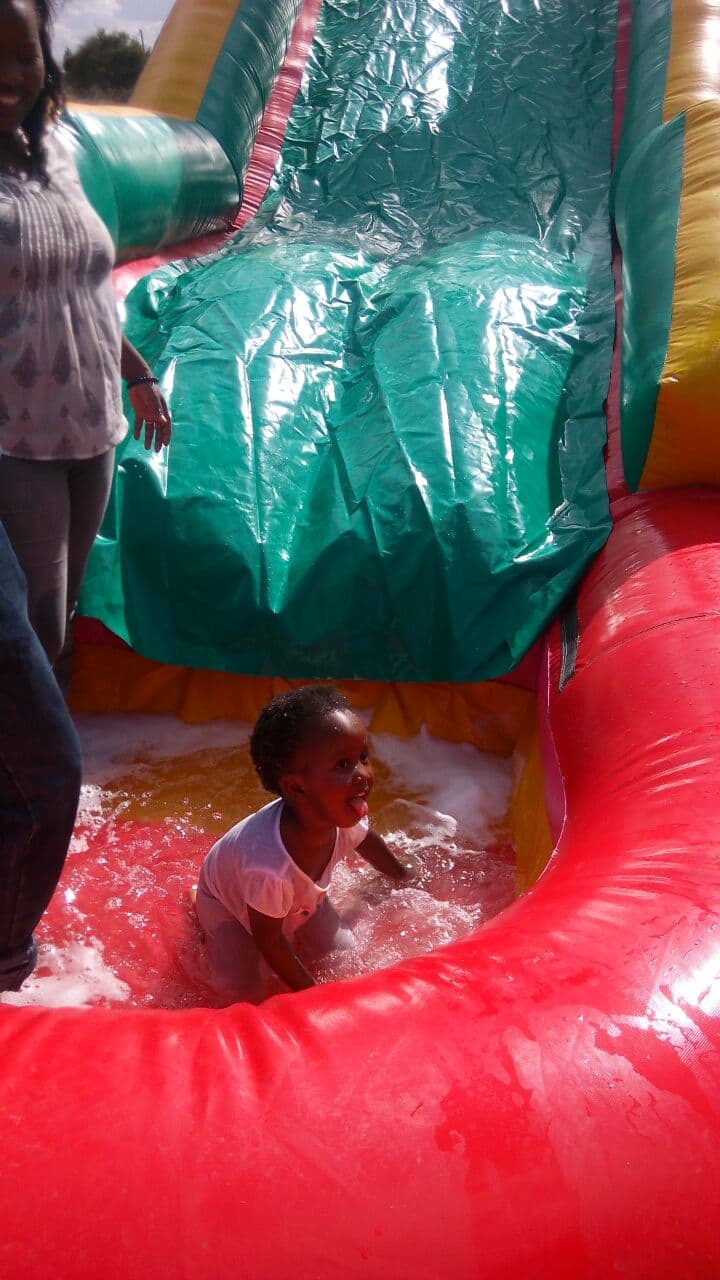 Family-friendly play area for children at Tongue Tang Meadows
